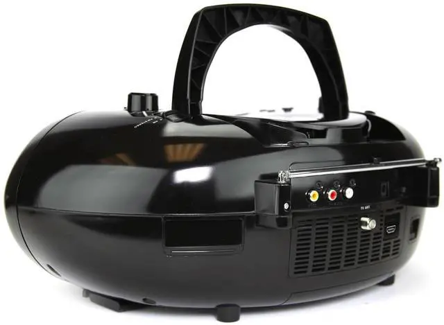 Alt view image 5 of 7 - Emerson 7" Bluetooth DVD Boombox with AM/FM Radio & Digital TV EDL-2870H-BK (Black)
