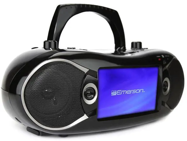 Alt view image 3 of 7 - Emerson 7" Bluetooth DVD Boombox with AM/FM Radio & Digital TV EDL-2870H-BK (Black)