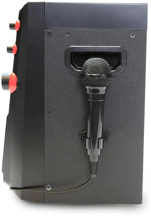 Alt view image 4 of 7 - Emerson Portable Bluetooth Karaoke System with 7" LCD Display and Mic Input