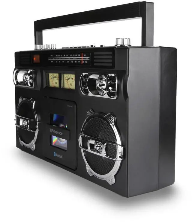 Alt view image 5 of 7 - Emerson Retro Portable CD Boombox w Programmable Memory and LED Digital Display