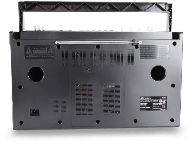 Alt view image 7 of 7 - Emerson Retro Portable CD Boombox w Programmable Memory and LED Digital Display