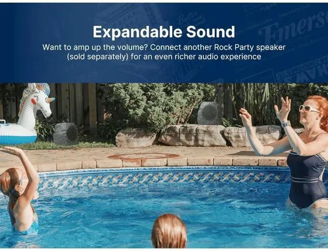 Alt view image 2 of 7 - Emerson Rock Party Solar Bluetooth Speaker