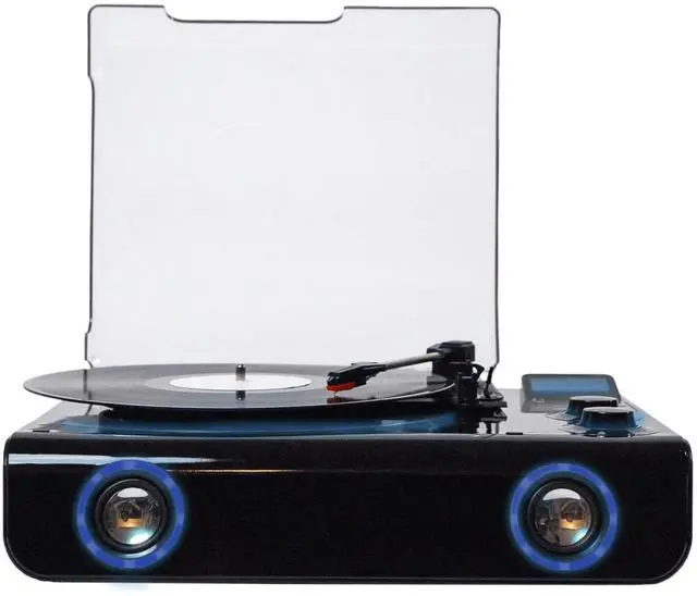 Alt view image 6 of 7 - Victor Beacon Hybrid 5-in-1 Turntable System with Bluetooth & FM Radio