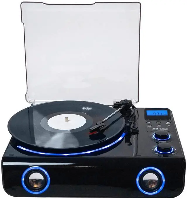 Main image of Victor Beacon Hybrid 5-in-1 Turntable System with Bluetooth & FM Radio