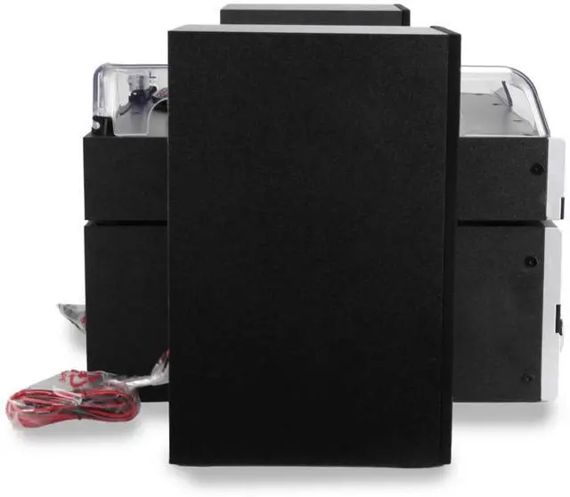 Alt view image 3 of 7 - Victor Geneva 5-in-1 Desktop Turntable Music Center w Streaming Capabilities and FM Radio