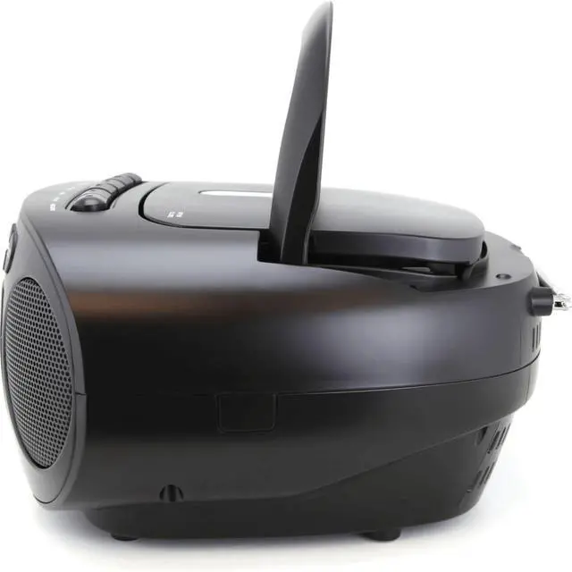 Alt view image 7 of 7 - Emerson EPB-3003 Portable CD Player Boombox with Cassette Player Combo  Tape Recorder  AM/FM Radio  AUX  Headphone Jack  Dual Speakers  AC/DC & Battery Operated - Stereo System for Home or Travel