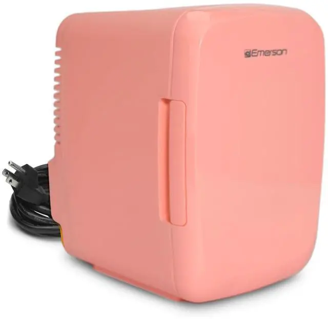 Alt view image 3 of 8 - Emerson Portable Mini Fridge Cooler Pink