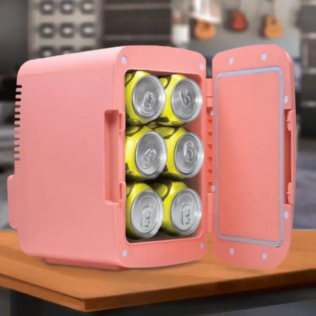 Alt view image 7 of 8 - Emerson Portable Mini Fridge Cooler Pink