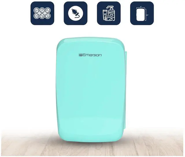 Alt view image 6 of 8 - Emerson Portable Mini Fridge Cooler Blue