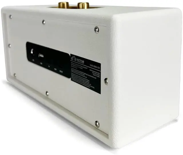 Alt view image 5 of 7 - Victor Portable Speaker with Bluetooth Wireless Technology and Built-In Battery Cream