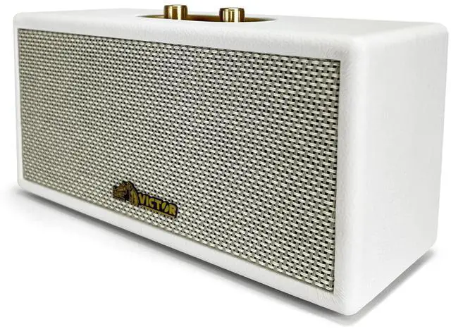 Main image of Victor Portable Speaker with Bluetooth Wireless Technology and Built-In Battery Cream