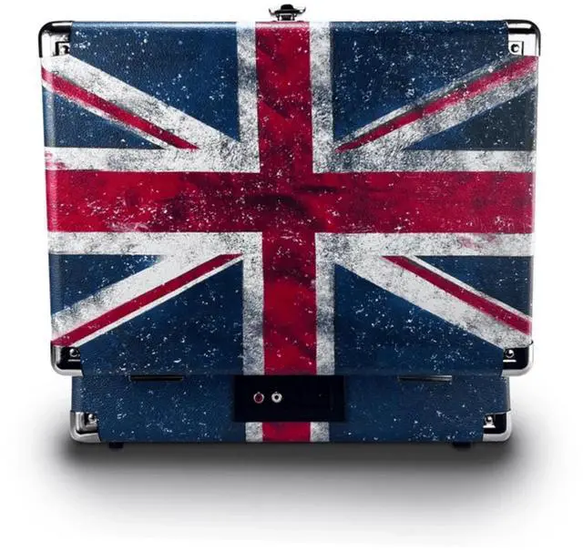 Alt view image 7 of 7 - Victor Metro Plus Portable Dual Bluetooth Suitcase Turntable Cherry