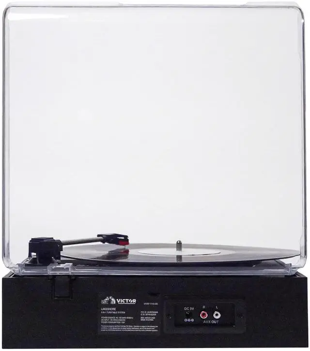 Alt view image 4 of 8 - Victor Lakeshore 5-in-1 Hybrid Bluetooth Turntable System w USB and RCA Output