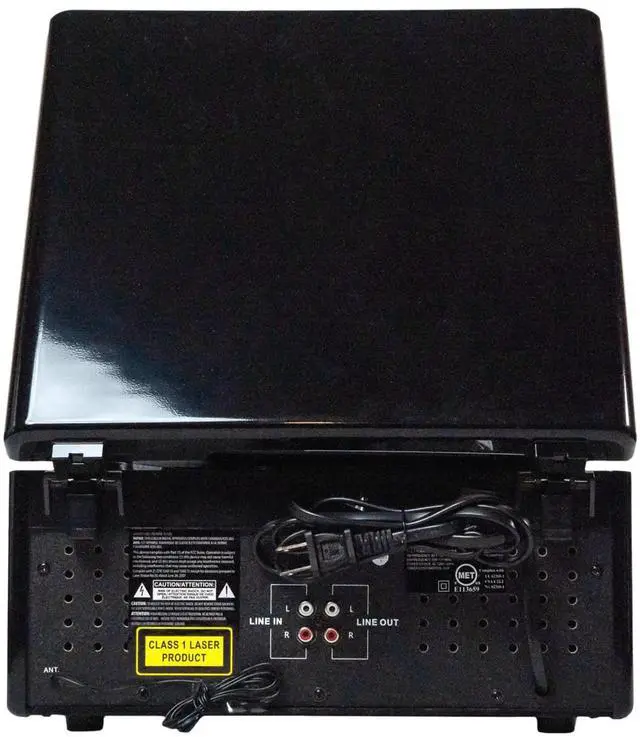 Alt view image 4 of 7 - Victor Diner 7-in-1 Turntable Music Center with CD & MP3 Player and Bluetooth Function