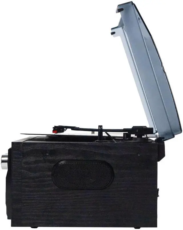 Alt view image 5 of 7 - Victor Cosmopolitan 8-in-1 Turntable Music Center with Bluetooth, USB & Cassette