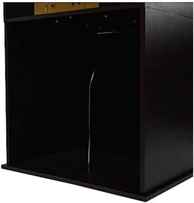 Alt view image 5 of 6 - Victor Boyleston 7-in-1 3-Speed Turntable Music Center w Album Storage and USB Port Espresso