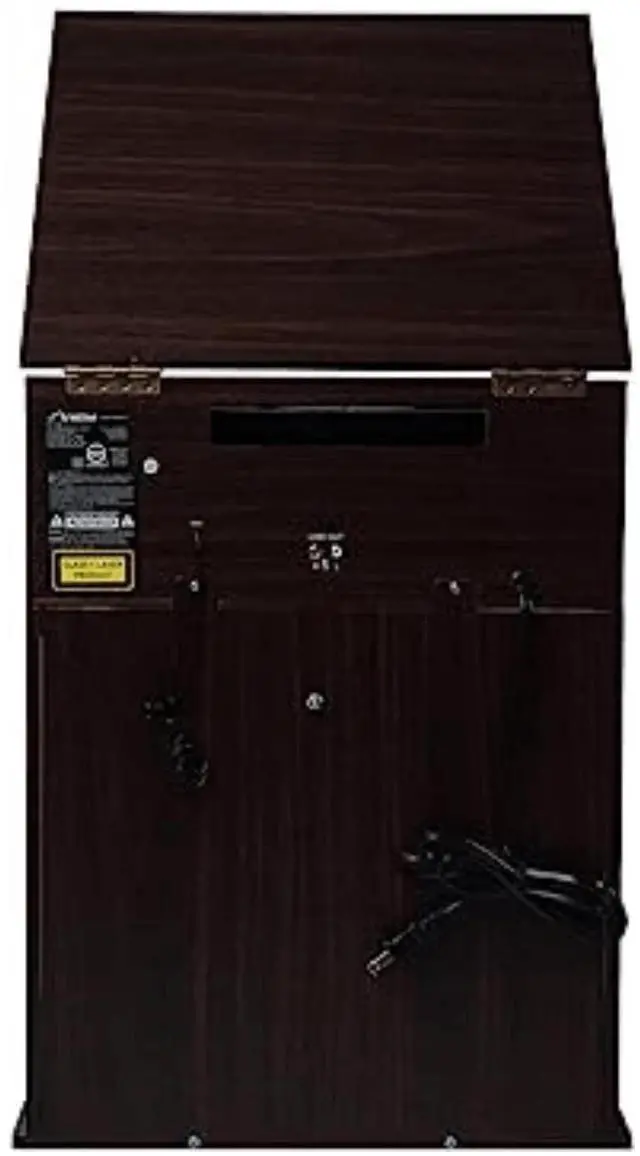 Alt view image 2 of 6 - Victor Boyleston 7-in-1 3-Speed Turntable Music Center w Album Storage and USB Port Espresso