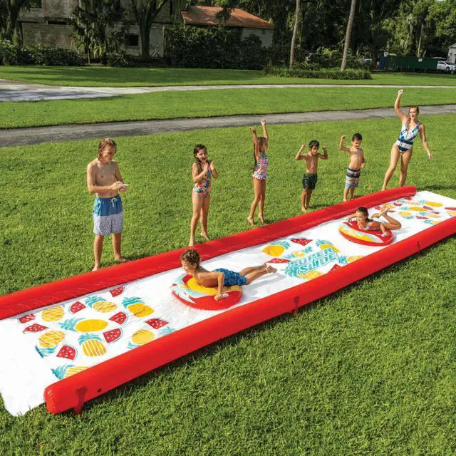 Alt view image 5 of 7 - WOW Waterports Pineapple Super Backyard Lawn Slide