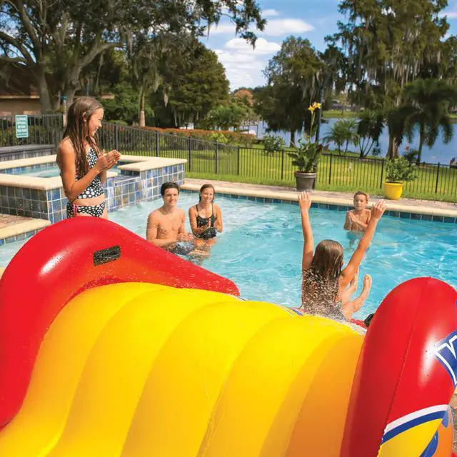 Alt view image 4 of 7 - WOW Watersports Slide N Smile Inflatable Pool Slide with Sprinklers for Kids and Adults