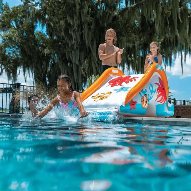 Alt view image 4 of 7 - WOW Watersports Swirl Splash Pad Slide