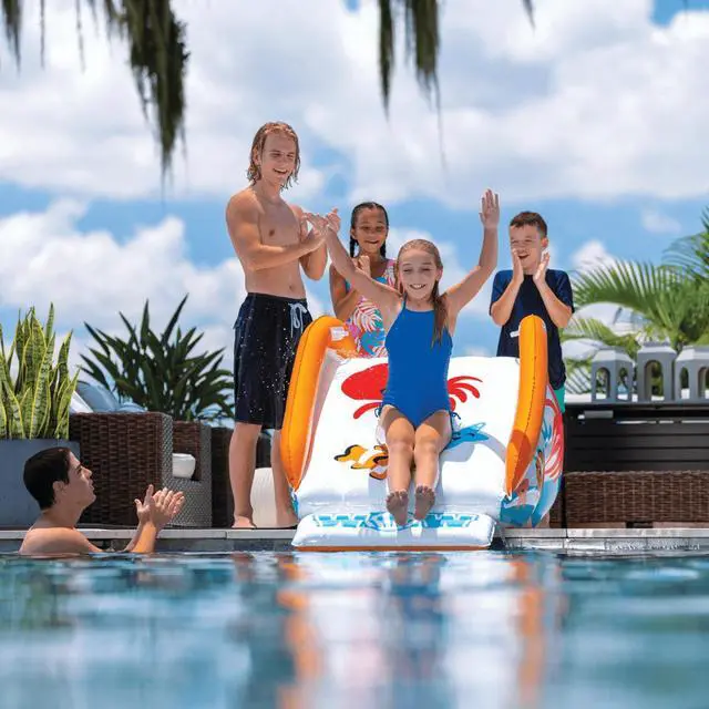 Alt view image 6 of 7 - WOW Watersports Swirl Splash Pad Slide