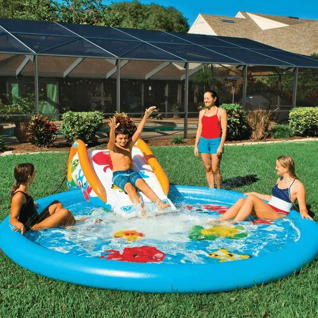 Alt view image 2 of 7 - WOW Watersports Swirl Splash Pad Slide