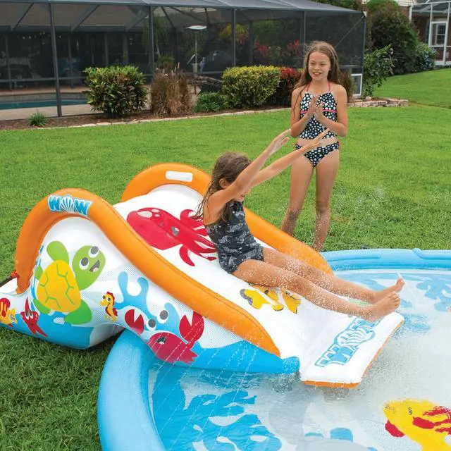 Alt view image 5 of 7 - WOW Watersports Swirl Splash Pad Slide