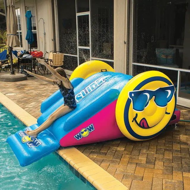 Alt view image 4 of 7 - WOW Watersports Fun Inflatable Water Slide with Sprinklers for In-Ground Pools