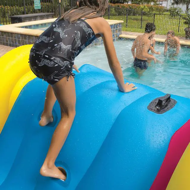 Alt view image 6 of 7 - WOW Watersports Fun Inflatable Water Slide with Sprinklers for In-Ground Pools