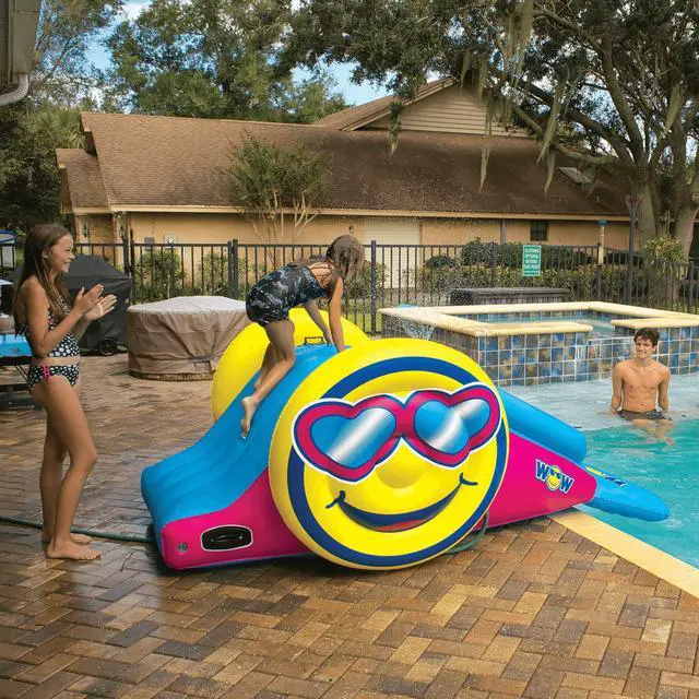 Alt view image 5 of 7 - WOW Watersports Fun Inflatable Water Slide with Sprinklers for In-Ground Pools