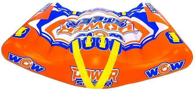 Main image of WOW Watersports Power Steer 2 Person 2P Steerable Deck Tube Towable