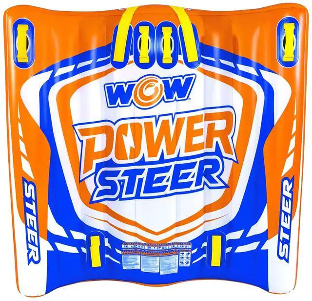 Alt view image 5 of 5 - WOW Watersports Power Steer 2 Person 2P Steerable Deck Tube Towable