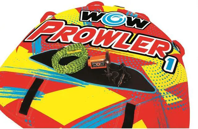 Alt view image 5 of 5 - WOW 22-WTO-3990-X Prowler 1 Person Towable Starter Kit with Pump and Tow Rope