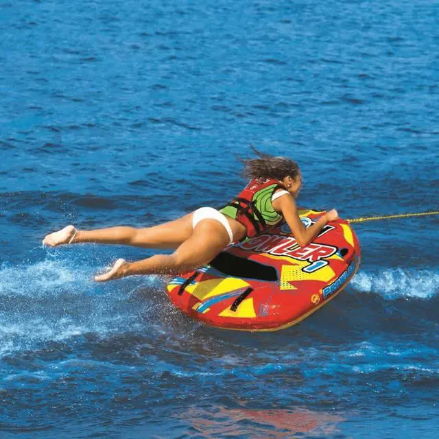 Alt view image 4 of 5 - WOW 22-WTO-3990-X Prowler 1 Person Towable Starter Kit with Pump and Tow Rope