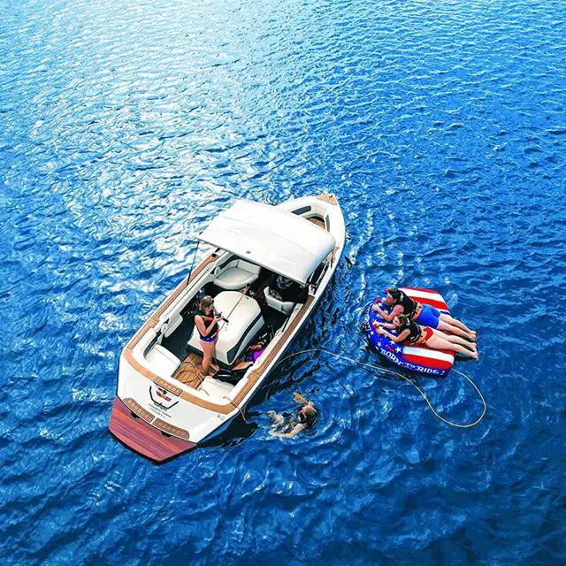 Alt view image 8 of 8 - WOW 22-WTO-3982 Born to Ride 3 Person Towable Tube