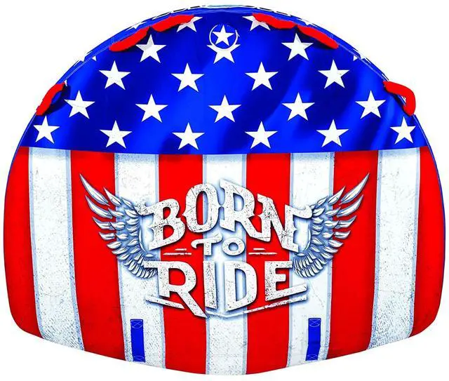 Alt view image 2 of 8 - WOW 22-WTO-3982 Born to Ride 3 Person Towable Tube