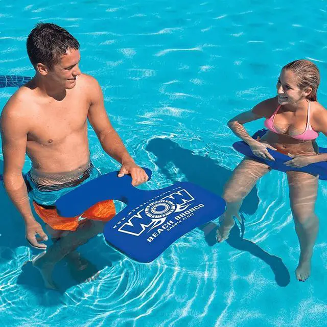 Alt view image 3 of 5 - WOW Watersports 14-2130 Beach Bronco Pool Saddle Float - Blue