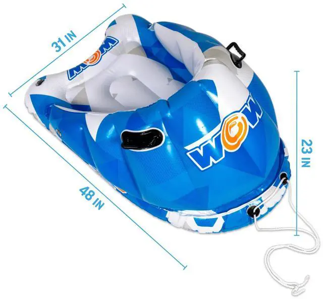 Alt view image 3 of 7 - WOW Watersports Snow Tube Bobsled for Kids and Adults