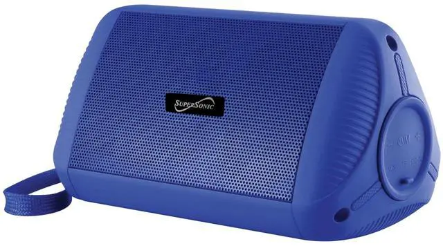 Main image of Supersonic IPX6 Water-Resistant Portable BT Speaker with True Wireless Technology Blue