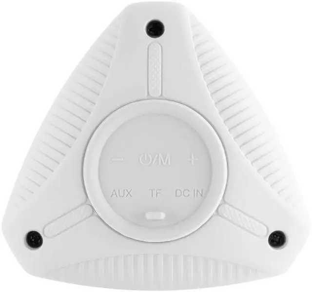 Alt view image 3 of 4 - Supersonic IPX6 Water-Resistant Portable BT Speaker with True Wireless Technology White