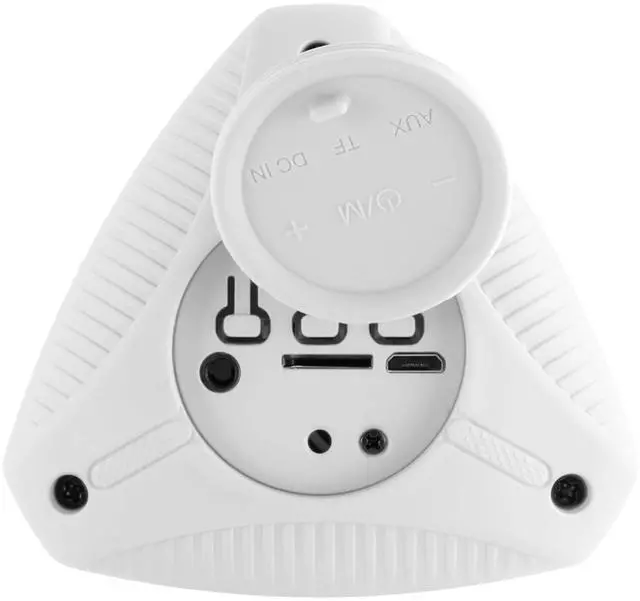 Alt view image 4 of 4 - Supersonic IPX6 Water-Resistant Portable BT Speaker with True Wireless Technology White
