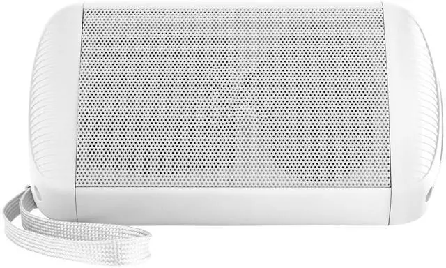 Alt view image 2 of 4 - Supersonic IPX6 Water-Resistant Portable BT Speaker with True Wireless Technology White