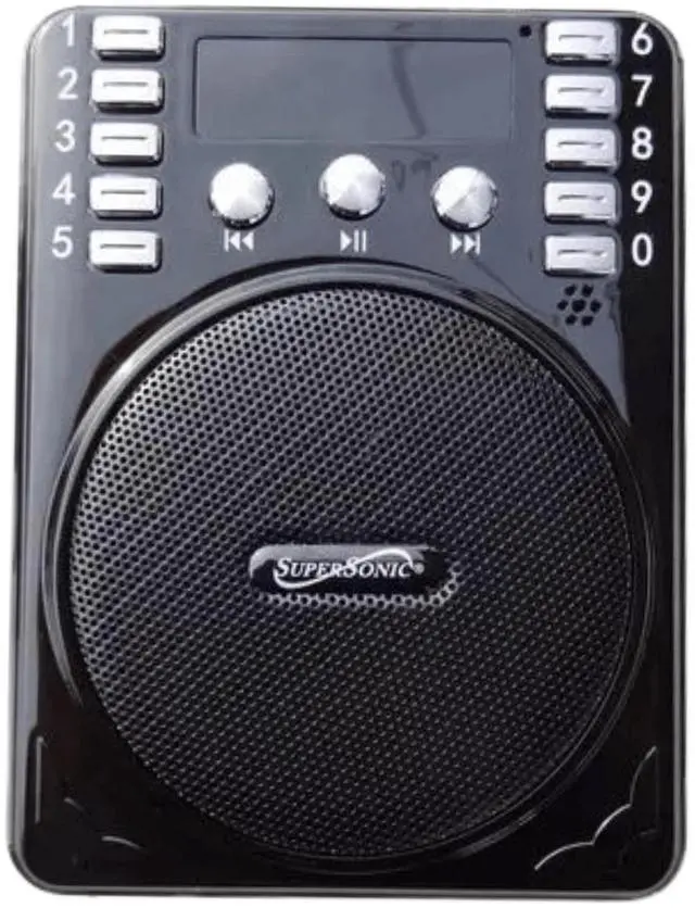 Alt view image 4 of 6 - Supersonic Bluetooth Portable PA System Black