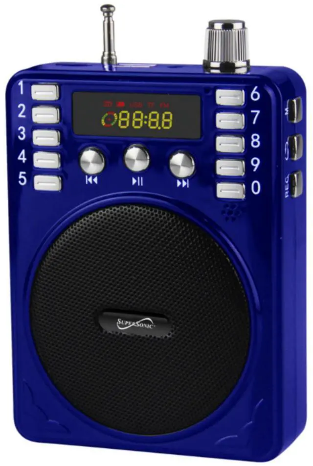 Main image of Supersonic Bluetooth Portable PA System Blue