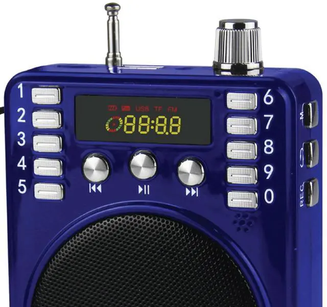 Alt view image 2 of 5 - Supersonic Bluetooth Portable PA System Blue