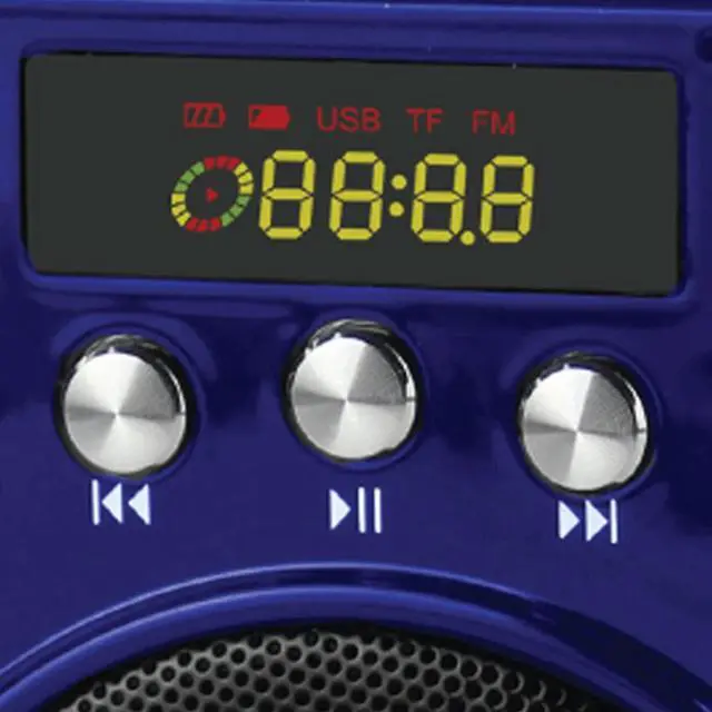 Alt view image 3 of 5 - Supersonic Bluetooth Portable PA System Blue