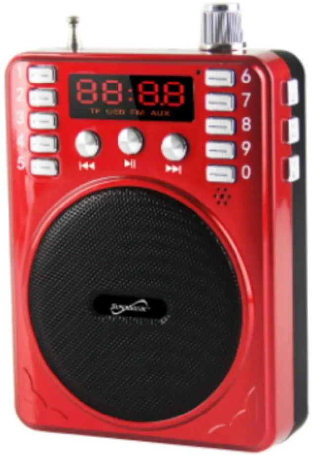 Main image of Supersonic Bluetooth Portable PA System Red