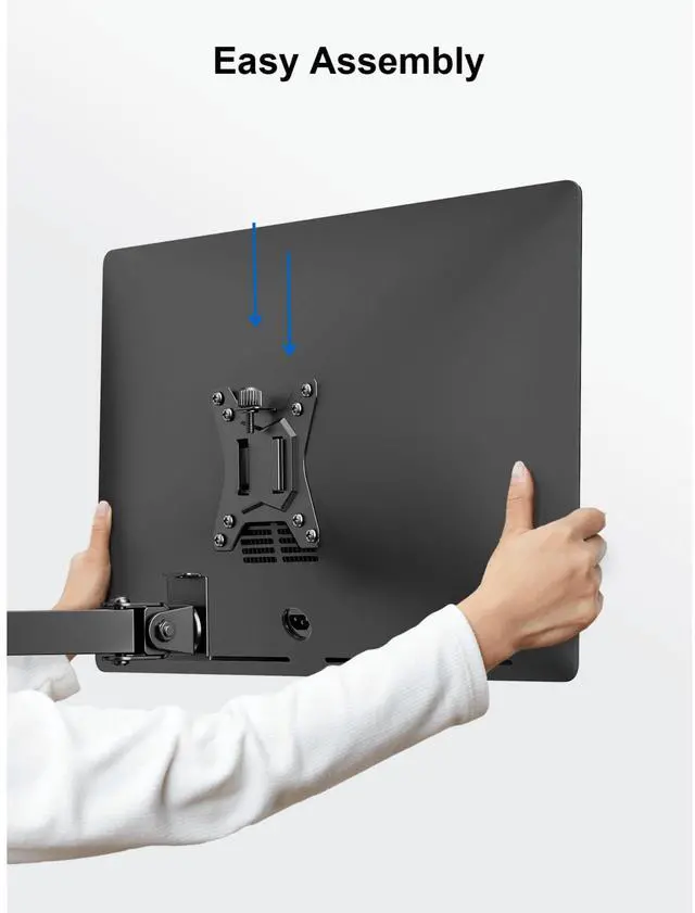Alt view image 4 of 7 - ErgoAV Motion Desk Stand for Dual Monitors 13" to 32"
