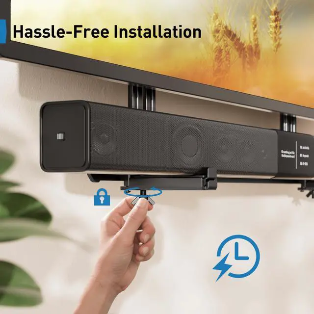 Alt view image 6 of 7 - ErgoAV Universal Soundbar Mount Supports up to 13.2lbs