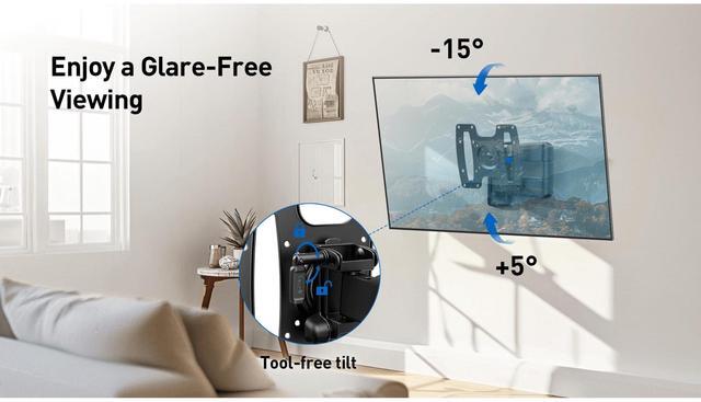Alt view image 5 of 7 - ErgoAV Small Motion TV Mount for 19" to 43" TVs